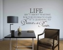 Life isn't About Quotes Wall Decal Motivational Vinyl Art Stickers